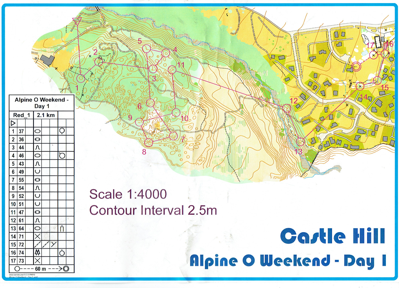 Alpine O Weekend 2016 Sprint (22/10/2016)