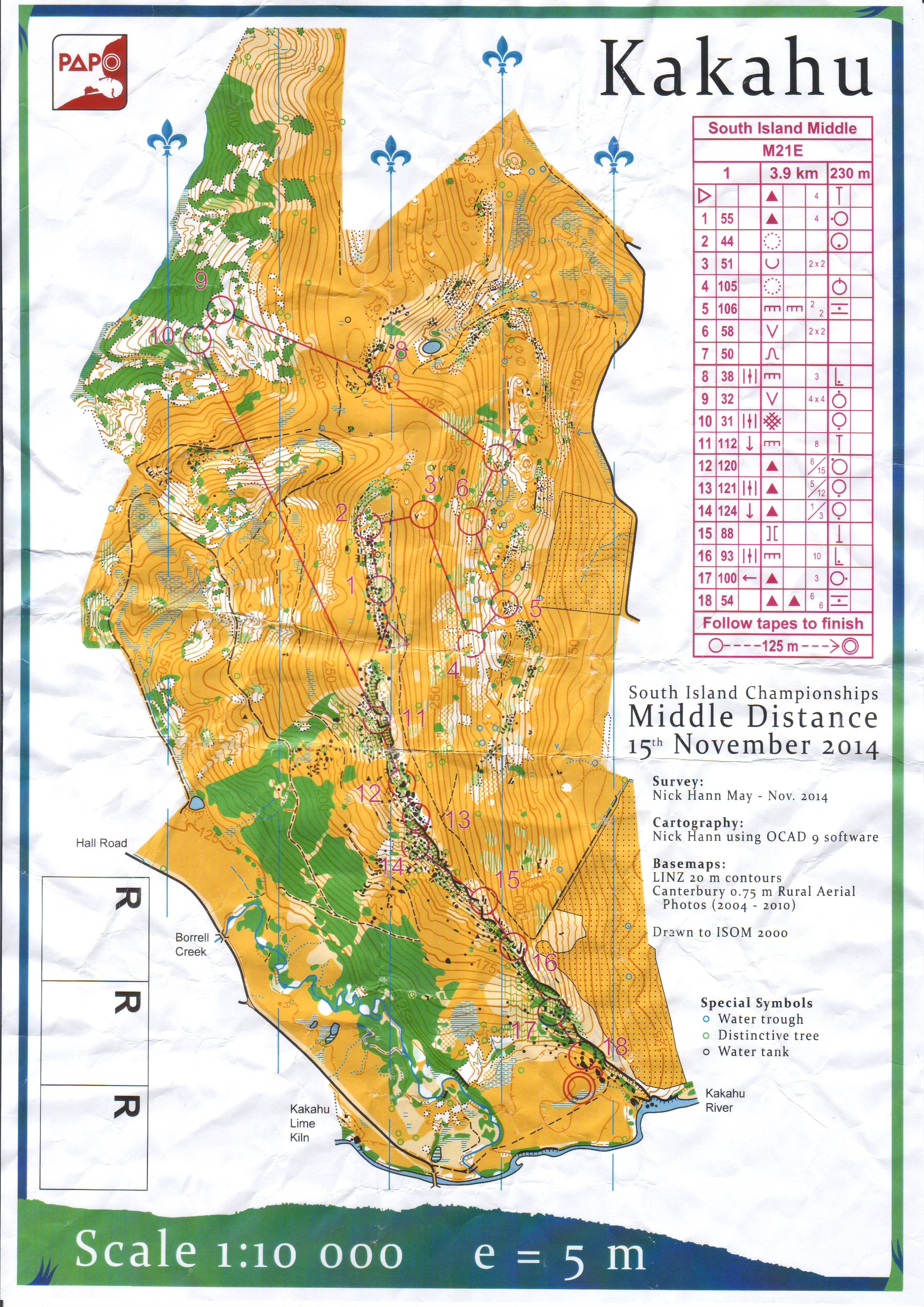 South Island Middle Distance Champs (15/11/2014)