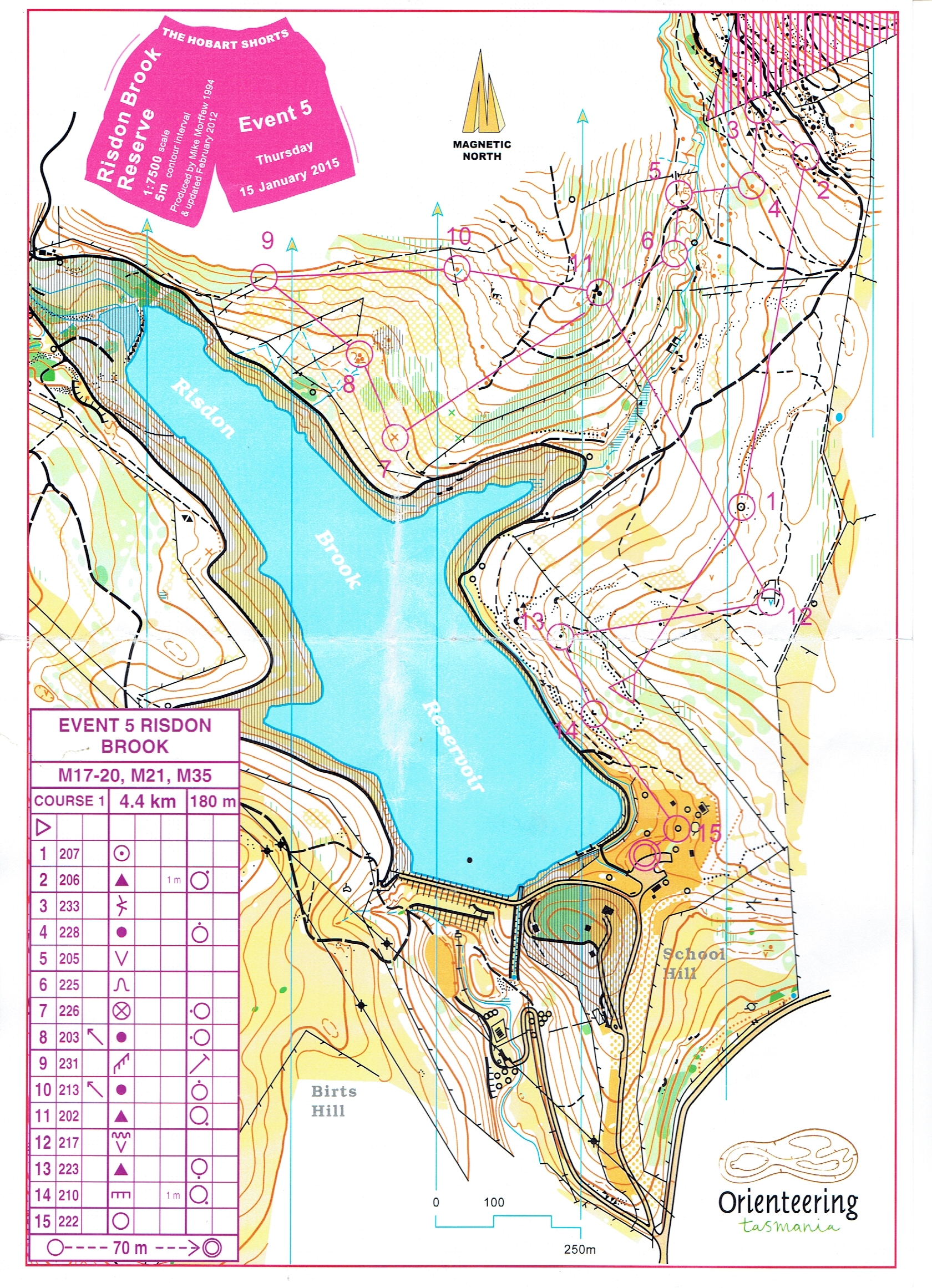 Hobart Shorts Event 5 (15/01/2015)