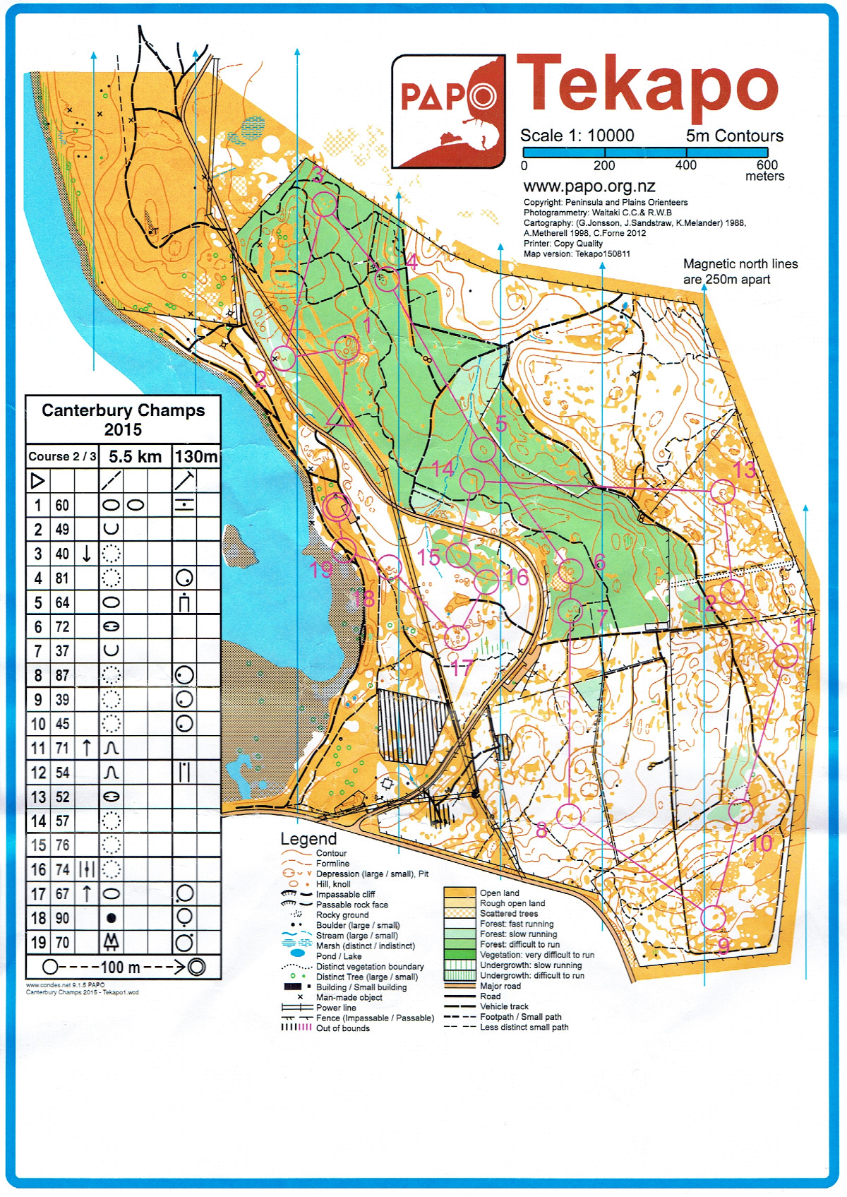 Canterbury Champs 2015 Middle Distance (15/08/2015)